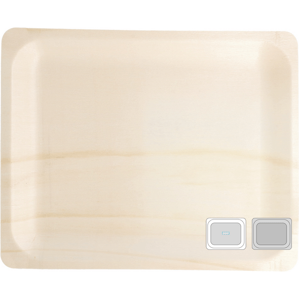 Rectangular Trays "Wood" Wood